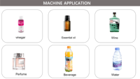 Máquina de llenado de agua de cerveza automática de escritorio Dispositivo de llenado de aceite de jugo de 10-1000 ml con transportador