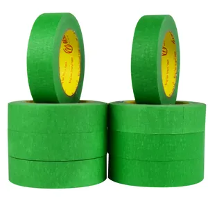 Art Non-Residual Glue Green Wall Paint Automotive 2 Inch Painter Tape Green Crepe Paper Masking Tape For Painting