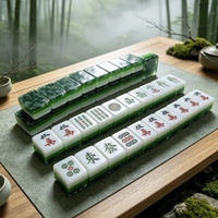 Juego de Mahjong Americano de Lujo de la Serie Designer, El Mago de Oz, 160 Piezas, Fichas de Acrílico Cristalino de Cuatro Capas, para Viajes y Familia