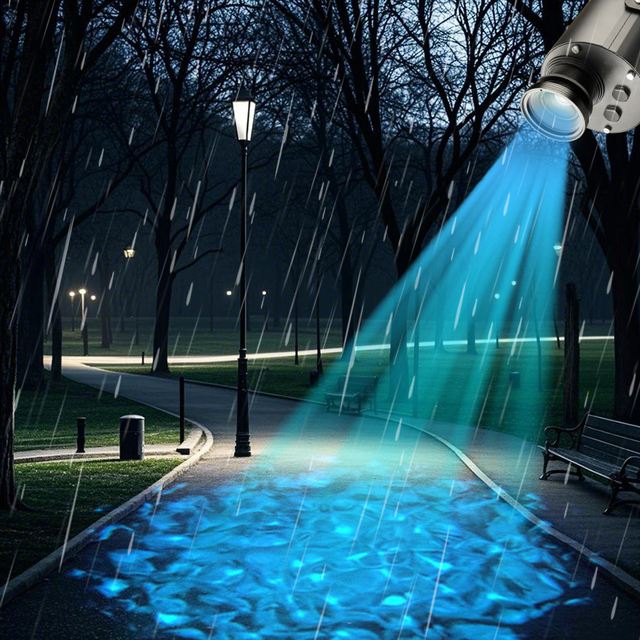 200W Waterproof LED 6 Color Gobo Projector Outdoor Water Wave Effect Projection Light Christmas Use