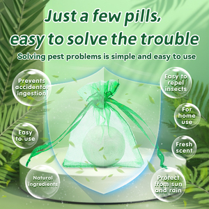 Lot de 12 boules de dissuasion pour <span class=keywords><strong>chat</strong></span> à l'huile de menthe poivrée naturelle Accessoires de lutte antiparasitaire en plein air Repousser les chats Empêcher de se gratter à mâcher - Product Image 2