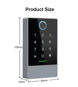 Smartphone Control Remote Control Card Fingerprint Bluetooth Smart Door Lock Biometric Access Control Products With Ttlock App