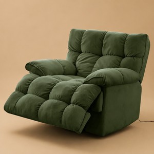 Fauteuil de salon pivotant et chauffant de première classe, style capsule nuage moderne, avec esthétique capsule nuage et fonctionnalités modernes - Product Image 1