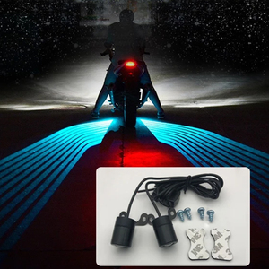 <span class=keywords><strong>Moto</strong></span> auto universale ali d'angelo LED luci di benvenuto porta motore proiettore di cortesia luce pozzanghera 12V bianco/rosso/blu/RGB - Product Image 6