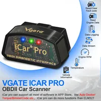 Outil de diagnostic automobile Vgate ICar Pro ELM327 V2.3 OBD 2 OBD2, WIFI Bluetooth 4.0 pour IOS, outil de scan ODB2, scanner automobile PK ELM 327 V1.5