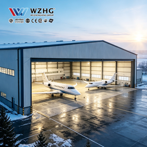 Wide Span Prefabricated Steel Aircraft Hangar For <b>Large</b> Aviation Facilities - Product Image 1
