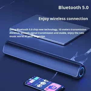 Haut-parleur de barre d'ordinateur filaire <span class=keywords><strong>Newmen</strong></span> BT60 à 2 canaux avec commande par bouton - Product Image 5