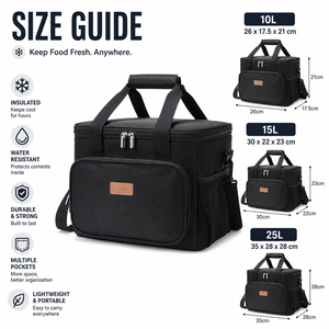 Custom Logo Oxford Reusable Large Capacity Shoulder Thermal Insulated Cooling Tote Food Picnic Wine <strong>Bottle</strong> Lunch Box <strong>Cooler</strong> <strong>Bags</strong> - Product Image 2