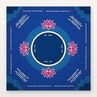 Jeu de Mahjong américain gravé à 4 couches 1-1_4_4, 160 tuiles Léopard Luxe avec tapis de jeu Lotus Néon Cobalt