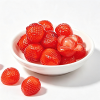 BESTAR Fabricant de bonbons gélifiés à la fraise pelée 60g, saveur fruitée, couleur rouge, bonbons en vrac, vente en gros, HALAL, boîte pour enfants