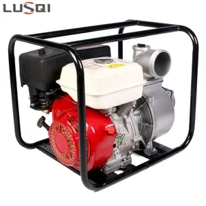 China 4 inch 100mm 4 Stroke Petrol Water Pumping Machine Manual Hand Gasoline Water Pump for lithium car washing machine