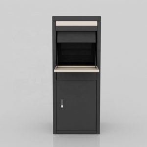 Large Freestanding Weatherproof Mail Package Drop Box Safe Parcel Post Boxes