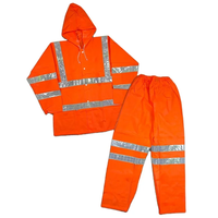 Vêtements de travail haute visibilité personnalisés pour la construction, vêtements de pluie réfléchissants, veste et pantalon imperméables respirants en Oxford