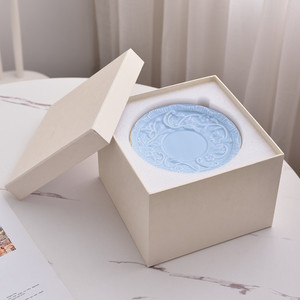 European Relief Flower Eco-Friendly Bone China Cup and Plate <b>Set</b> Modern Luxury Design for Afternoon <b>Tea</b> and Business <b>Gifts</b> - Product Image 6