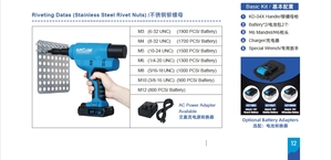 Không dây không khí riveter công cụ Pin đinh tán Súng kd04x cho đinh tán Nut và đinh tán - Product Image 4