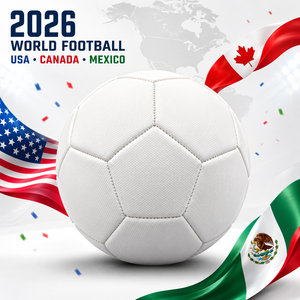Balón de Fútbol TOPTONS de Alta Calidad en Cuero PU, Nuevo, Personalizable con Logotipo, Talla 4/5, Blanco, para Partidos de Fútbol - Product Image 1