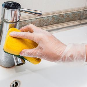 Одноразовые прозрачные перчатки из ПВХ, 100, противоскользящая защита рук для бытовой уборки и выпечки - Product Image 3