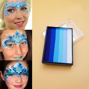 สีรุ้งแถบสีฟ้าเอลซ่าสำหรับเด็ก50<span class=keywords><strong>ก</strong></span>. อุปกรณ์ทาสีร่างกายชั่วคราวทำสีให้ง่ายและทำความสะอาดร่างกาย - Product Image 4