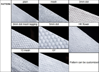 Rouleaux de tissu en gros Viscose/Polyester 90'c, entoilage non tissé respirant soluble à l'eau chaude