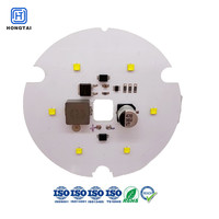 Module LED circulaire embarqué pour éclairage de plafond, panneau PCBA LED personnalisé pour projecteur, downlight et rail lumineux