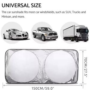 Pare-soleil de voiture pliable anti-UV pour pare-brise, idéal pour la promotion et les cadeaux d'entreprise, personnalisable avec logo, vente en gros - Product Image 4