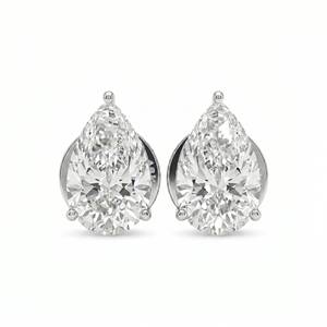 Bague en or avec diamants Aira Pear Studs - Or 9k, 14k, 18k - Product Image 2