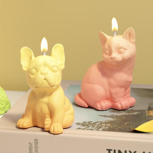 Molde de silicona 3D para perros de tendencia, 8 estilos, yeso de hormigón DIY, molde de vela de aromaterapia para manualidades, decoración del hogar para herramientas de pastel - Product Image 5