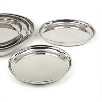 Plateau en acier inoxydable de qualité durable, finition florale thermolaquée, compatible lave-vaisselle et micro-ondes, qualité domestique