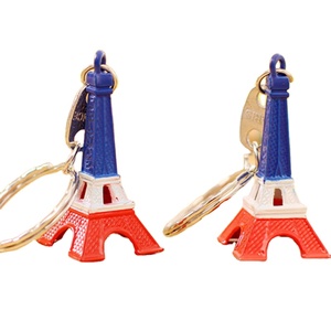 Nuovi souvenir francia bandiera design 3D portachiavi torre <span class=keywords><strong>Eiffel</strong></span> La <span class=keywords><strong>tour</strong></span> france craft 3 colori in 1 portachiavi - Product Image 1