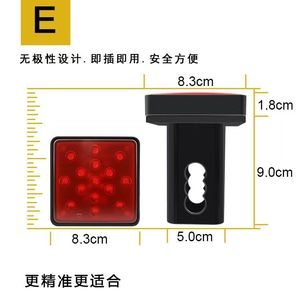 Nueva Cubierta Universal para Enganche de Remolque LIWOF, 12 LED, Luz de Freno, IP67 Impermeable, Material de PC, Tamaño de 2 Pulgadas, Roja, 1 Año de Garantía, para Camiones - Product Image 5