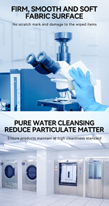 180gsm औद्योगिक लिंट-मुक्त पॉलिएस्टर माइक्रोफाइबर साफ सफाई के लिए साफ कपड़े वाइपर - Product Image 3