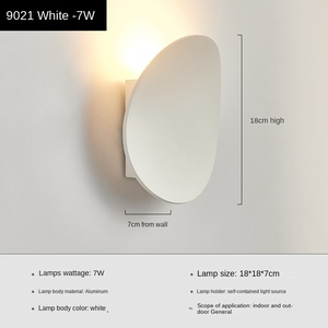 Lámparas LED de pared creativas modernas para jardín interior y exterior, a prueba de lluvia, cabecera y dormitorio de Hotel, lámparas LED decorativas - Product Image 2