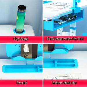 Có thể điều chỉnh trường học nghiên cứu bàn ghế đặt văn bản học tập Trường bàn ghế trẻ em Đồ nội thất bàn và ghế với ánh sáng đọc sách - Product Image 2