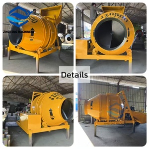 Venda Direta Da Fábrica Invertendo Tambor Diesel Tipo Integrado Hidráulica Tipping <span class=keywords><strong>Hopper</strong></span> 350L Misturador De Concreto Auto-Carregamento - Product Image 2