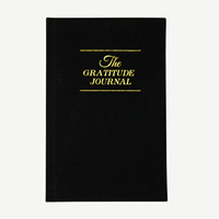 Offre Spéciale personnalisé A5 couverture rigide lin Journal cahier lié thermique couverture en tissu Gratitude journal pour cadeau