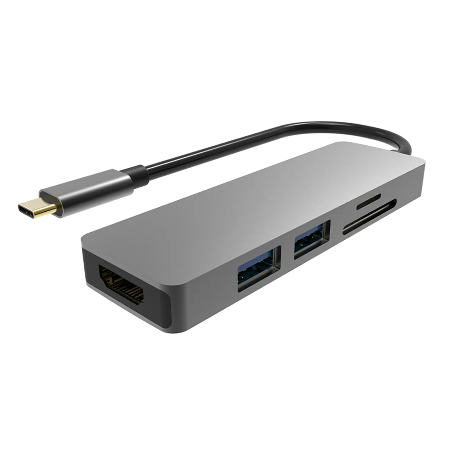 5 in 1 USB Typ C Hub <span class=keywords><strong>HDMI</strong></span> TF Kartenleser USB A Adapter Stecker auf Buchse 8k Audio <span class=keywords><strong>Extender</strong></span>