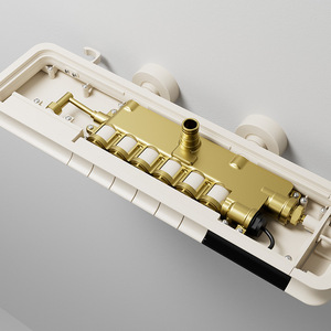 Rubinetto a cascata calda e fredda in ottone bagno di casa semplice <span class=keywords><strong>doccia</strong></span> a parete e <span class=keywords><strong>doccia</strong></span> separata che aumenta la pressione - Product Image 4