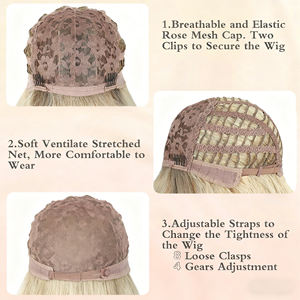 Parrucca di Lusso Europea in Capelli Umani Full Lace Personalizzata Liscia Ondulata Lunga con Meches - Product Image 2