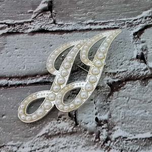 Spilla Personalizzata Topvesko <span class=keywords><strong>Jack</strong></span> e <span class=keywords><strong>Jill</strong></span> in Rosa e Azzurro con Strass e Perle JJ JJOA 1938 Spilla a Cuore Gioiello Regalo - Product Image 3