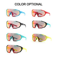 Lunettes de soleil de sport pour enfants, monture noire, protection UV400, verres interchangeables, verres PC à monture complète