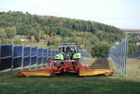 Panneau solaire facile à installer, montage vertical au sol, clôture solaire en acier galvanisé