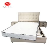 Meubles de chambre à coucher bon marché matelas simple fondation démontée lattes de bois plate-forme en métal cadre de lit