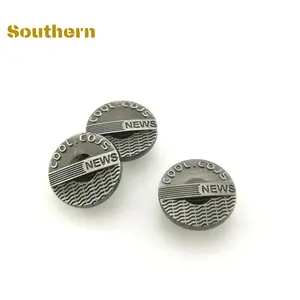 Cool News Sample Factory Custom Logo Fashion insert jeans button single pin jeans button and rivet for jeans clothing