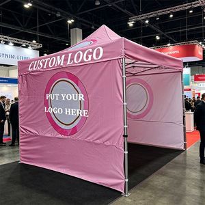 Carpa para Eventos Plegable Resistente a la Intemperie, Gazebo Personalizado para Ferias Comerciales con Pared Trasera Completa - Product Image 1