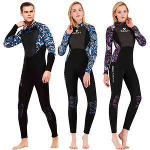 Combinaison de plongée unisexe SBART en néoprène 3 mm à manches longues et col montant pour la plongée, le surf et la natation, combinaison intégrale pour adultes - Product Image 1
