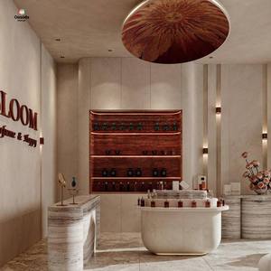 Kiosques de présentation de cosmétiques et de parfums écologiques en bois et métal de luxe |   Vitrines de luxe modernes sur mesure avec éclairage LED intégré - Product Image 3