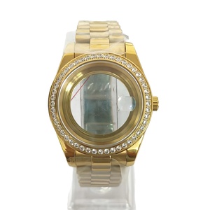 Boîtier <span class=keywords><strong>de</strong></span> montre pour homme en acier inoxydable 904L, design <span class=keywords><strong>de</strong></span> luxe, serti <span class=keywords><strong>de</strong></span> diamants, 41 mm, tendance, vente chaude - Product Image 5