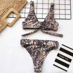 Nouveau maillot de bain bikini taille haute à séchage rapide avec logo personnalisé pour femme - Product Image 3