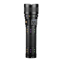 Lampe torche LED rechargeable zoomable avec indicateur de puissance, lampe tactique pour la randonnée en plein air et les secours