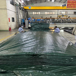 Bâche en PE vert foncé haute durabilité, tissu résistant, rouleau offrant des options de couleur et de taille pour les chantiers de construction - Product Image 6